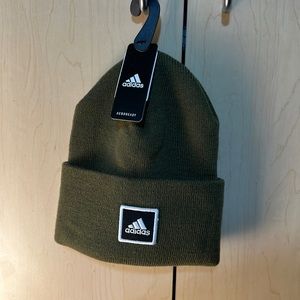 Army green beanie. Brand new, never worn.